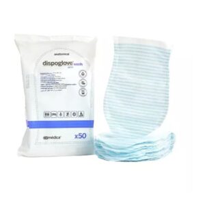 Myjka/rękawica nasączona mydłem 17*25cm 50szt DISPOWASH